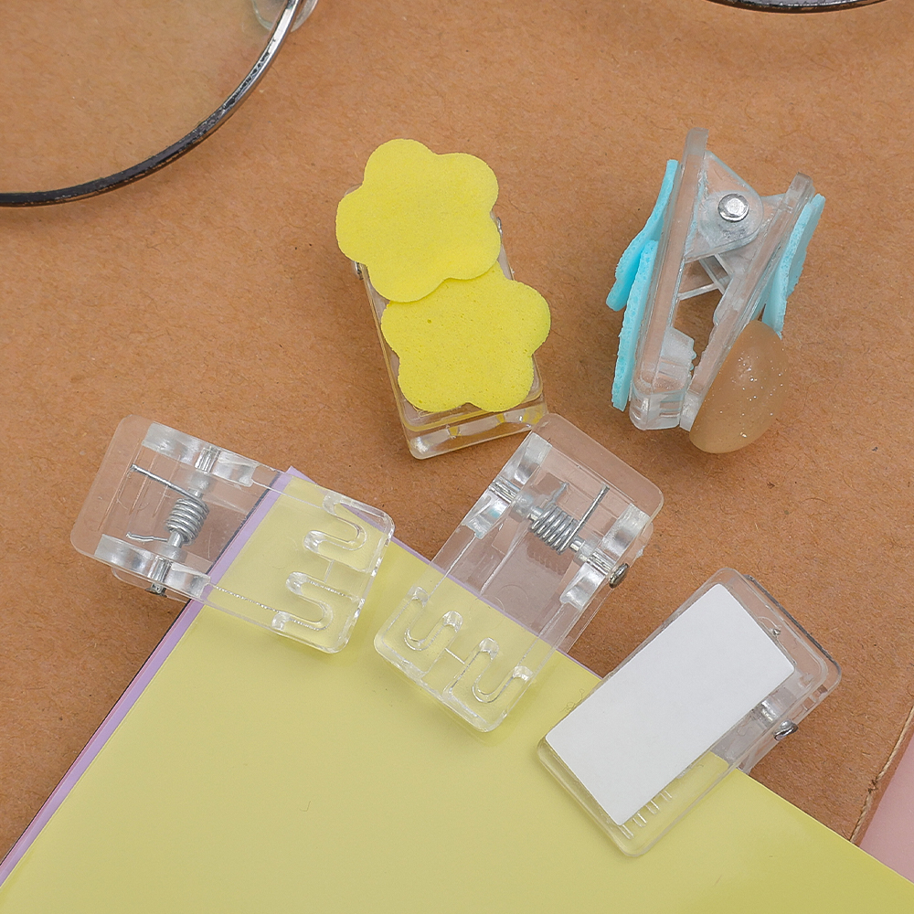 30/10/5/1PCS Selbstklebende Clips Papierklemmen Tapisserie Clips Foto Bild Poster Kunststoff Frühling Clip Schule DIY Dekoration