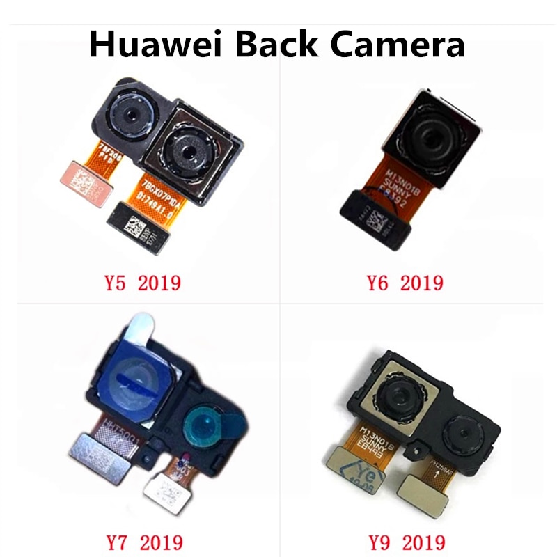 Posteriore di Fronte Fotocamera Grande Cavo Della Flessione Della Macchina Fotografica di Riparazione di Ricambio Per Huawei Y5 Y6 Y7 Y9 2019 Parti Posteriori