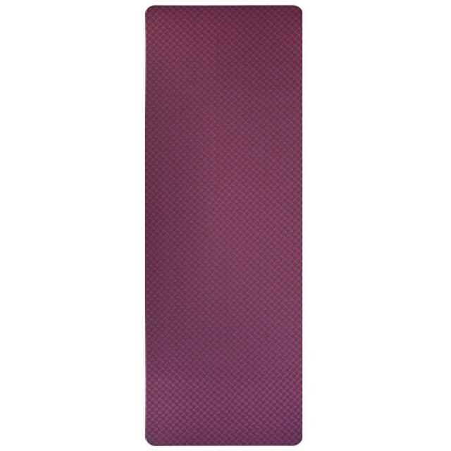 6mm tpe-yogamatten-pads mit positionierungslinien, rutschfeste teppichmatten für fitness, pilates, gymnastik, yoga und andere sportarten: Einfarbig lila