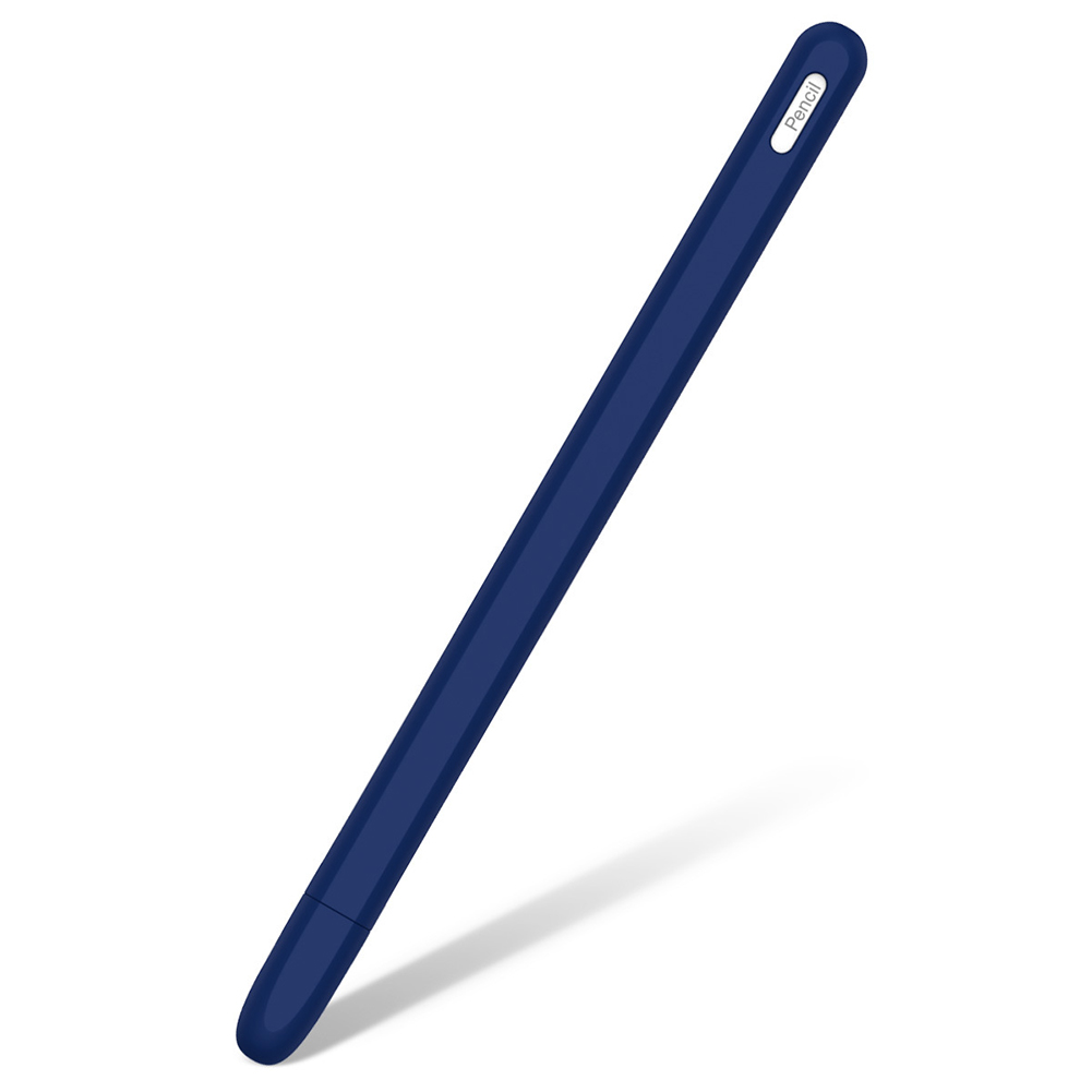 Skridsikker silikone blyant ærme beskyttelses taske til æble blyant 2 nd998: Marine blå