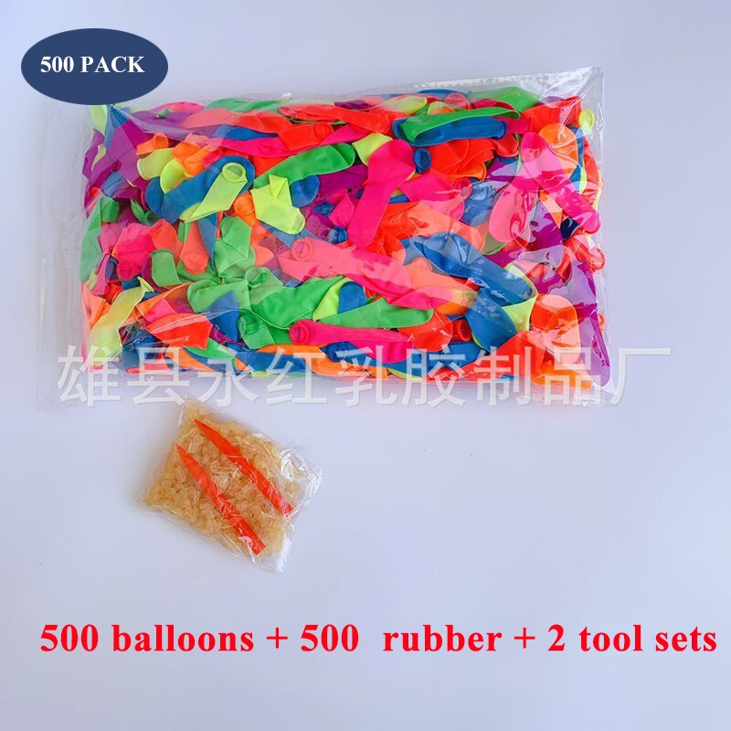 500Pcs Water Ballonnen Aanvullende Pakket Speelgoed Magic Zomer Beach Party Outdoor Vullen Water Ballon Bommen Speelgoed Voor Kind Volwassen