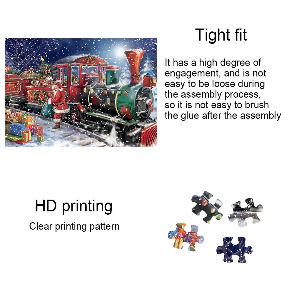 Puzzel Set 1000 Stuks Kerst Puzzel 1000 Grote Volwassen Kinderen Educatief Patroon Speelgoed Educatief Speelgoed