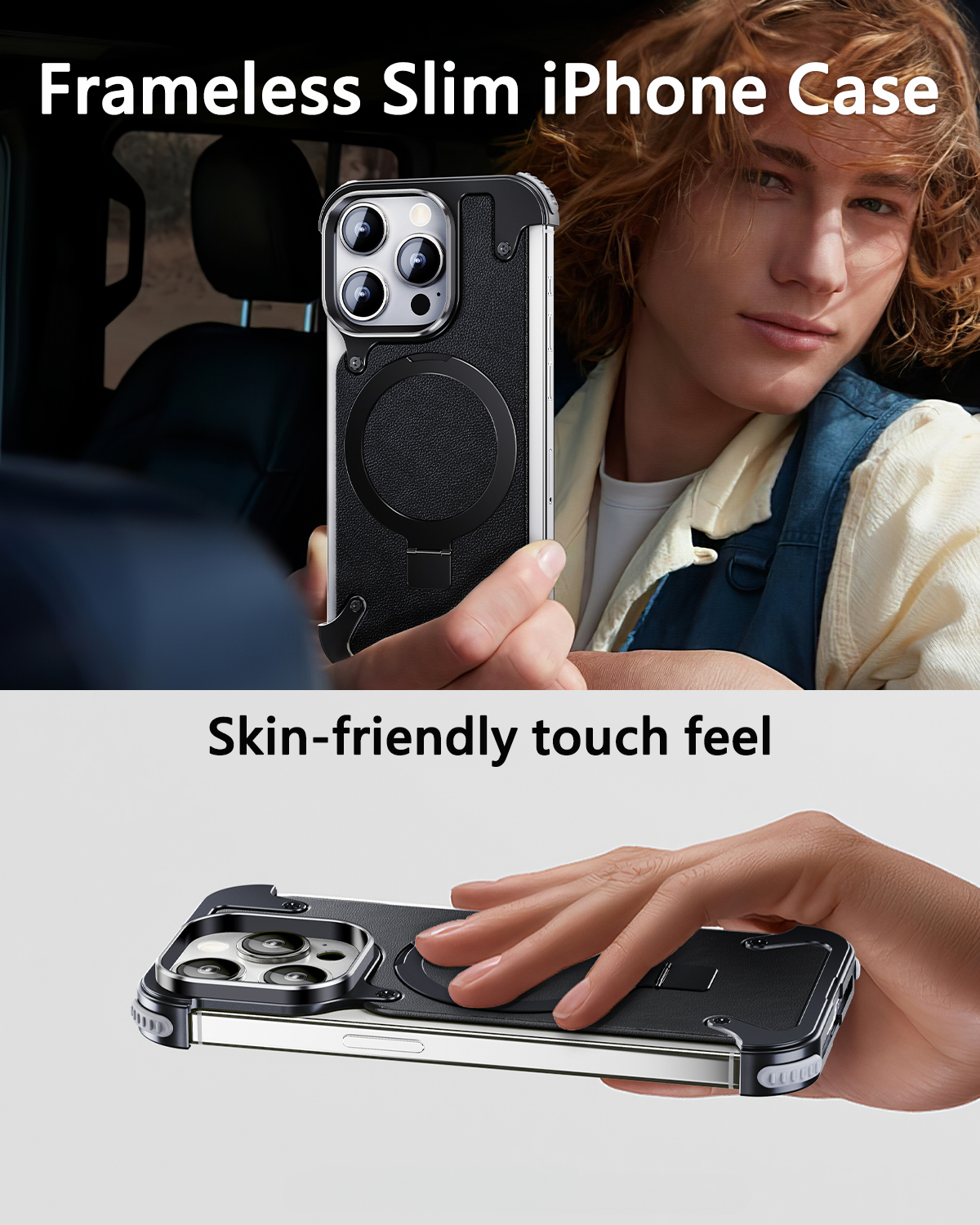 Oatsbasf Magsafe Telefoonhoesje Voor Iphone 13pro/Pro Max W/Vinger Ringhouder Anti-Botsing Lichtgewicht Telefoon Volledige Dekking