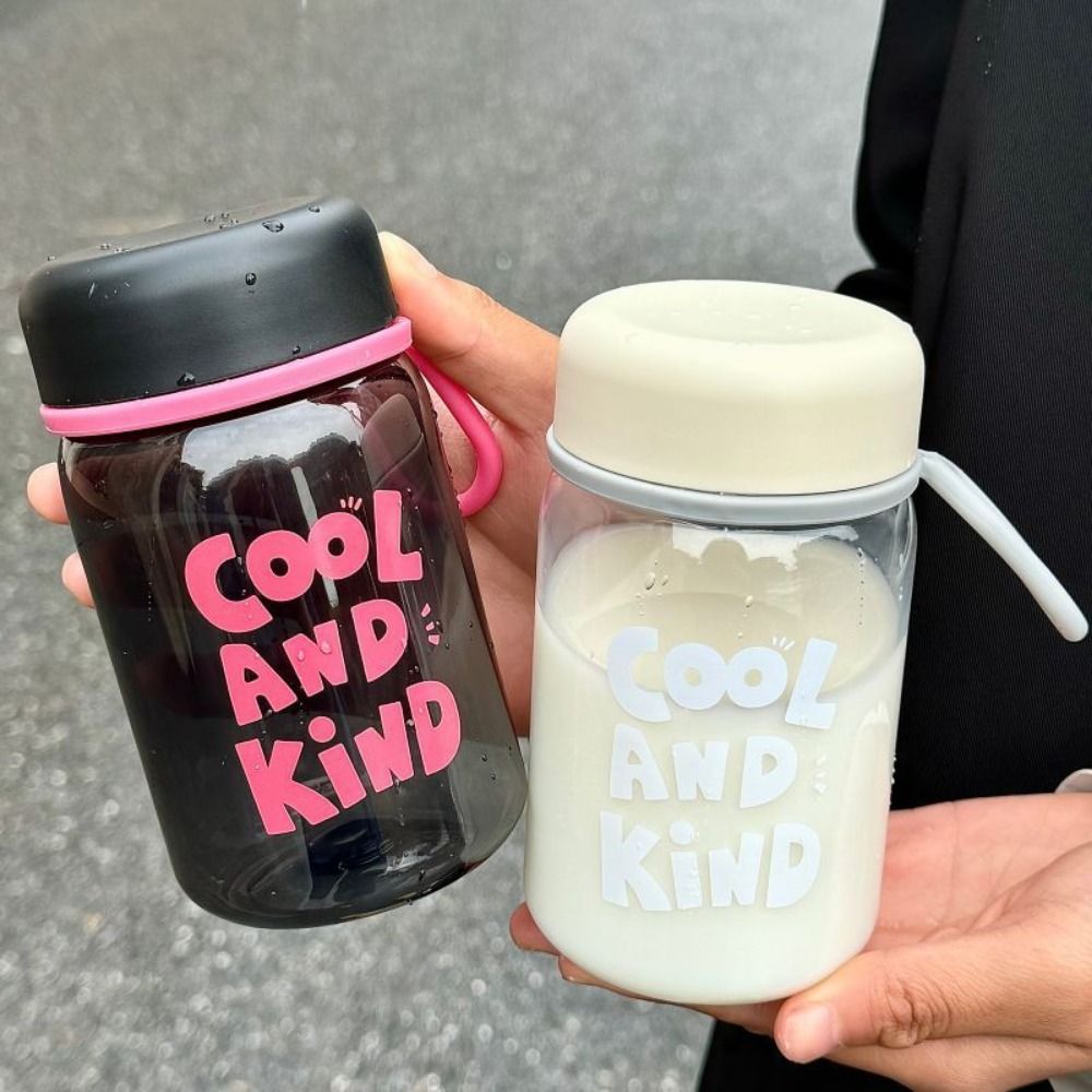 Przezroczysty plastikowy kubek 400/600 ml Przezroczyste, szczelne butelki na mleko i wodę Przenośna, pyłoszczelna butelka na wodę robić picia Sok