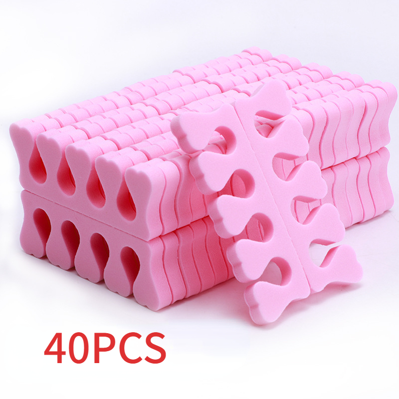 Separadores de dedos para decoración de uñas, esponja para pies, esmalte de Gel UV suave, herramientas de belleza, paquete de manicura y pedicura, Kits de uñas: Multicolor