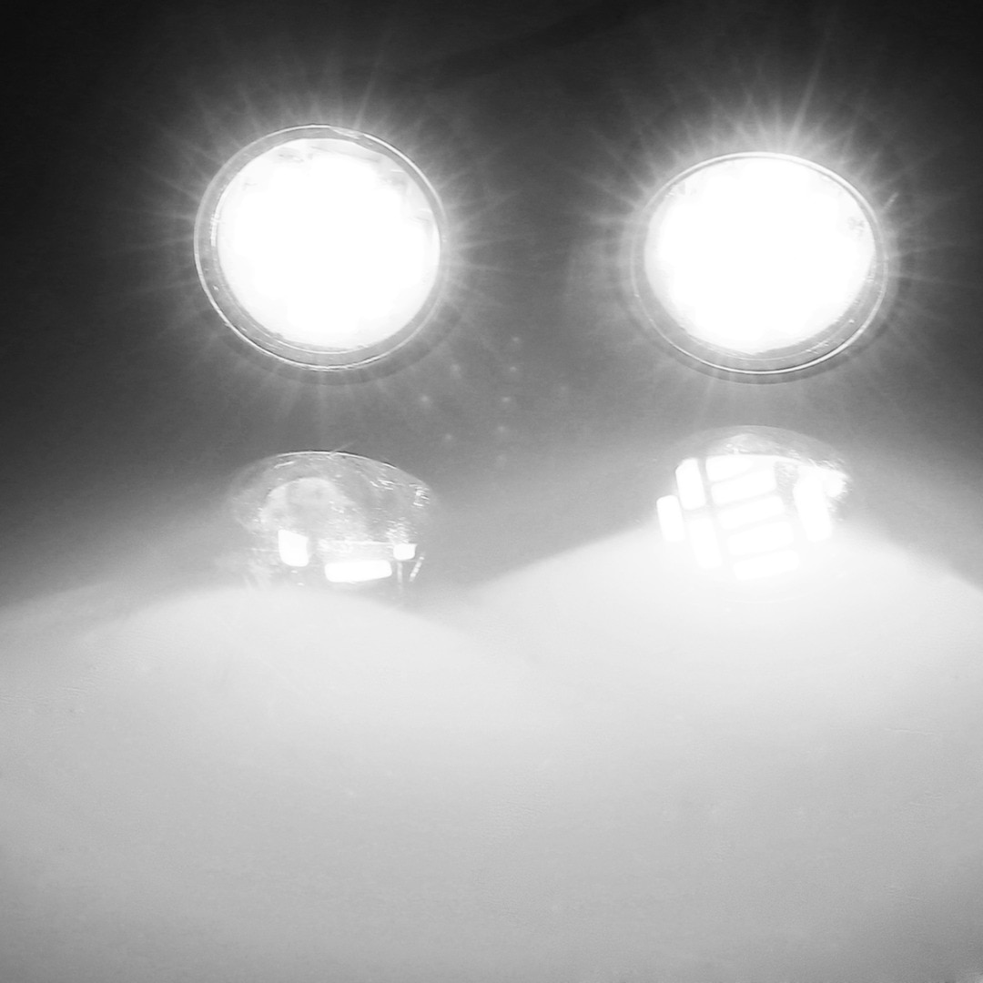 2 stk / sæt 3v-12v led 2w frontlys forlygte spotlight blå hvide frontlys til 1:10 rc biltilbehør