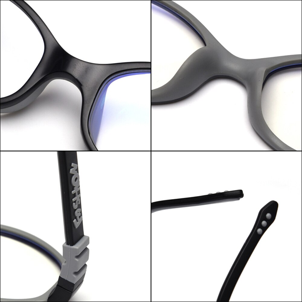 Peekaboo kids silicone glasses for children ultralight clear lens black boy optical eyeglasses for girls anti blue light