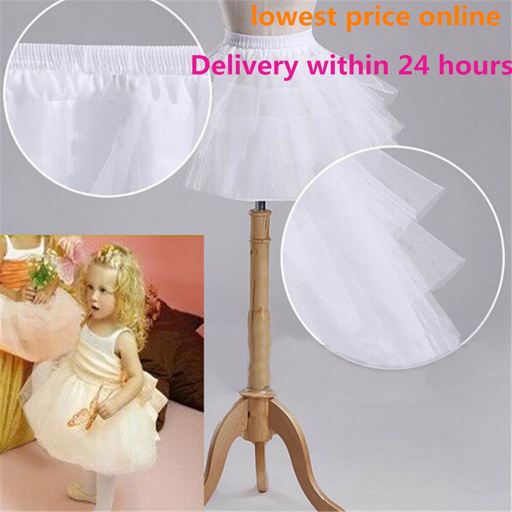 Children Petticoats for Formal/Flower Girl Dress Hoopless Short Crinoline Little Girls/Kids/Child Underskirt: 1