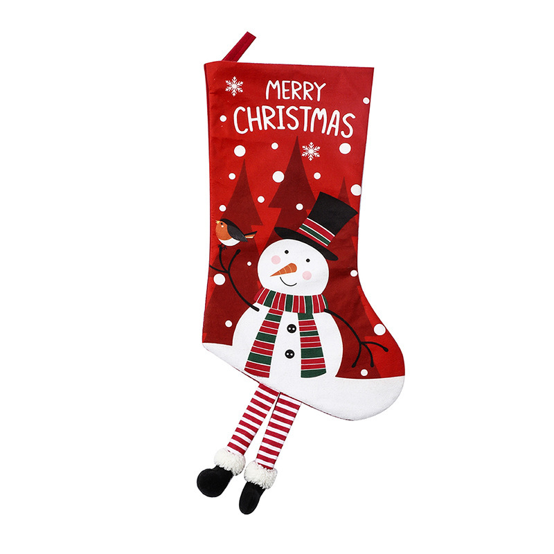Paw Shaped Christmas Decorations For Home Stockings Cute Xmas Tree Ornament Decor with Bow Tie Year Sock Year 2024: Olive