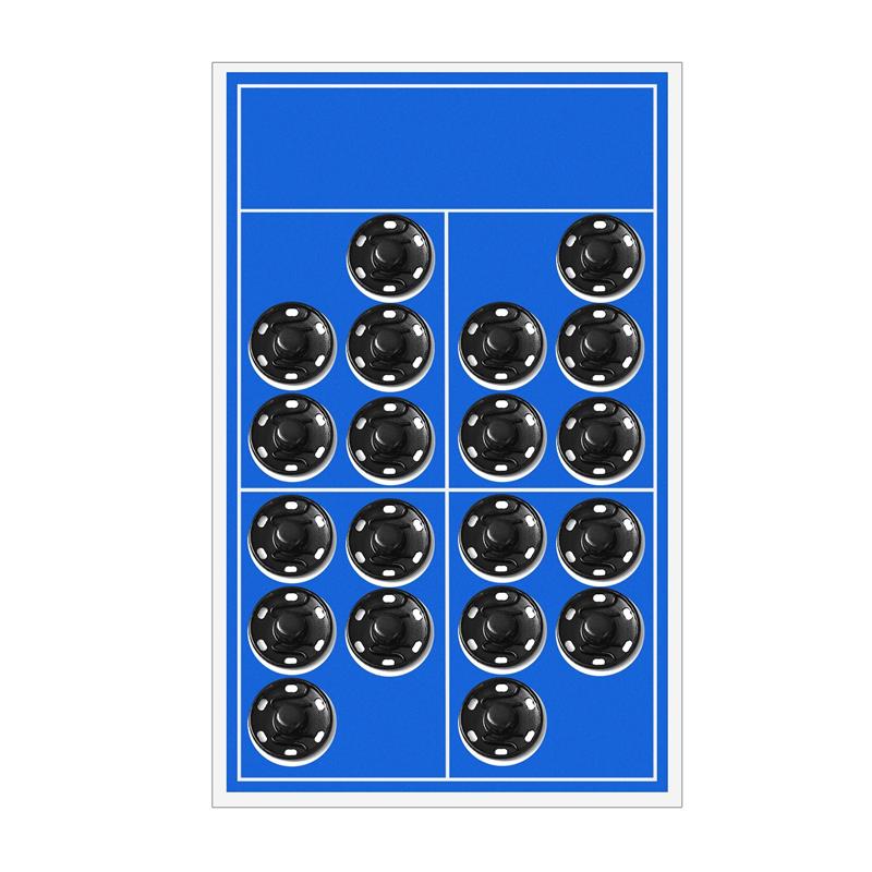 Snap Buttons Black Silver Metal Fasteners Press Button 8/12/16/18/20mm Iron Stud Plating Round Button Garment Sewing Accessories: black 16mm 20pcs