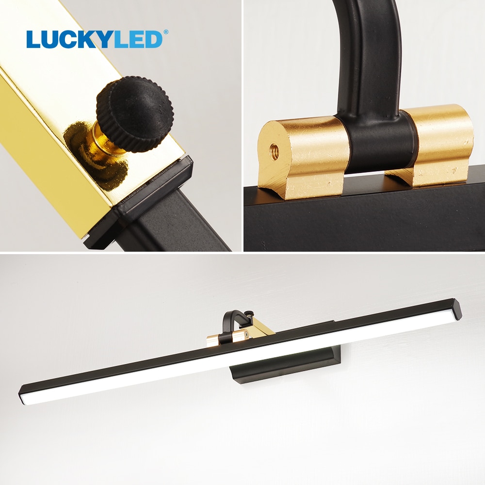 Luckyled moderne led badkamerlamp spiegel wastafellamp 8w 12w ac220v 110v wandlamp armatuur wandlampen voor de woonkamer
