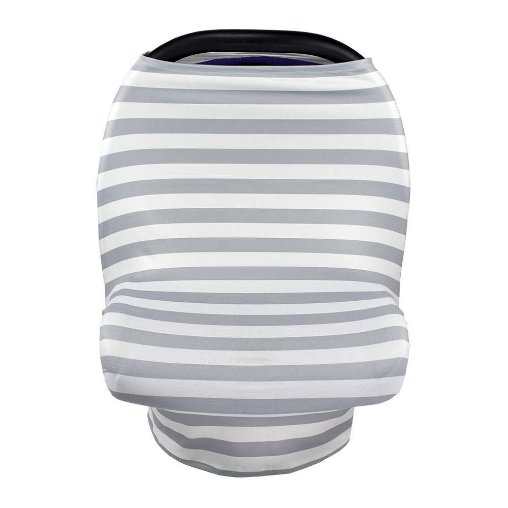 Cubierta de lactancia para lactancia materna, algodón súper suave multiuso para asiento de coche de bebé, cubiertas, dosel, cubierta para carro de compras, bufanda: 2