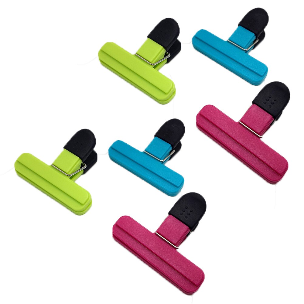 6 sztuk duże klipsy robić woreczków klipsy spożywcze plastikowe ciężkie szczelne zamknięcie chwyt w różnych kolorach robić kawy ziemniaki i torby na żywność zestaw