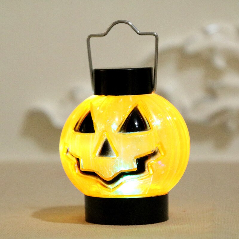 Halloween grimas led pompoen licht speelgoed schattige cartoon hangende nachtkastje licht speelgoed led pompoen klein speelgoed