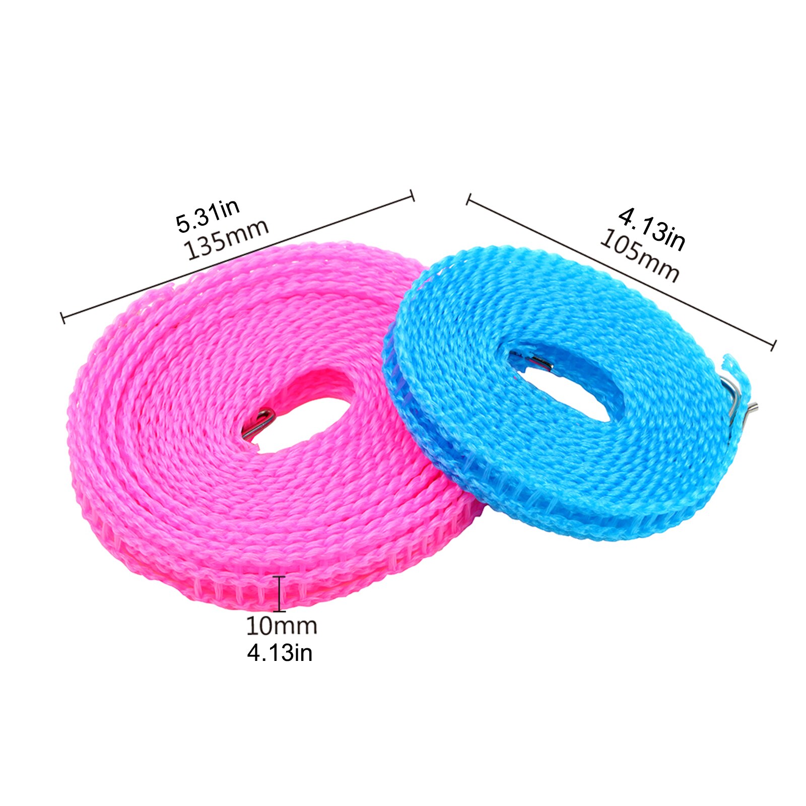 Non-slip Clothesline Outdoor Windproof Cloth Hanging Rope Portable Travel Retractable Rope Washing Line Drying Line