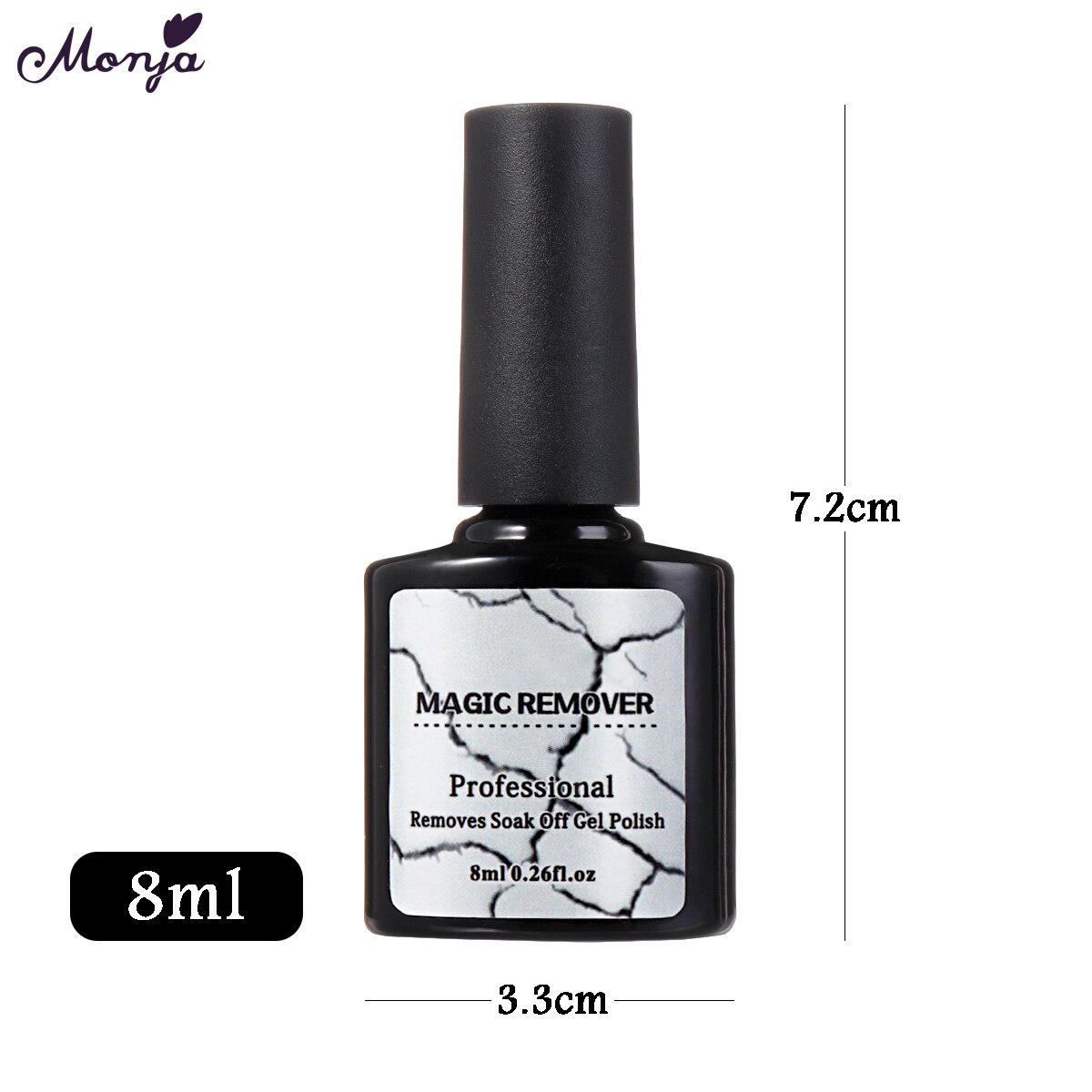 Monjia 2 Styles Magic Remover Gel Nail Art Polish Remover Soak off Fast Burst Manicure Cleaning Glue Tools