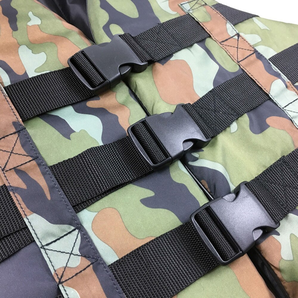 Adult Life Jacket Camouflage Portable Foldable Foam Buoyancy Vest Water Sports Surfing Swimming Life Jacket Suitable For 50-75KG
