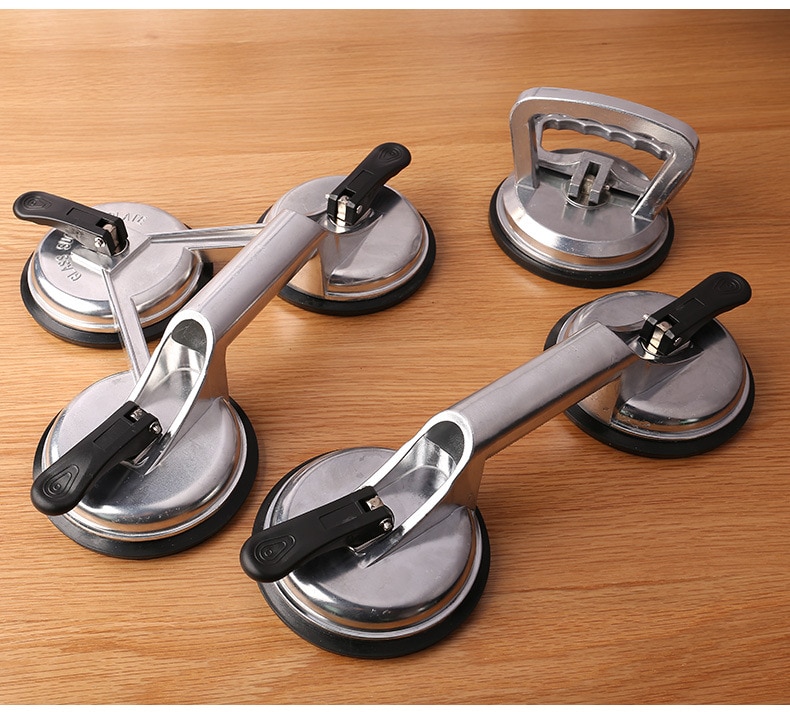 Glassug stark sugsug kaklat golvassistent verktyg kraftiga enkel-dubbel-tre-käftade hanteringsverktyg av aluminiumlegering