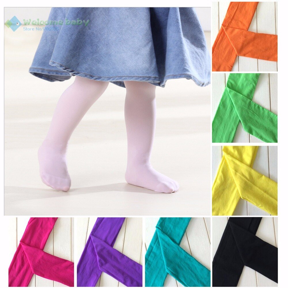 Lovely Candy color baby girl tights stocking for girls bebe newborns toddler infant ballet pantyhose solid velvet infantile 0-2Y