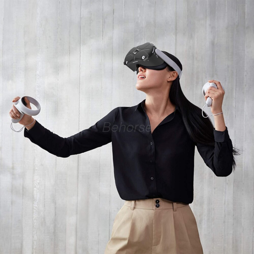 Vr Helm Siliconen Beschermhoes Voor Oculus Quest 2 Vr Gastheer Bescherming Shell Voor Oculus Quest 2 Vr Headset Accessoires