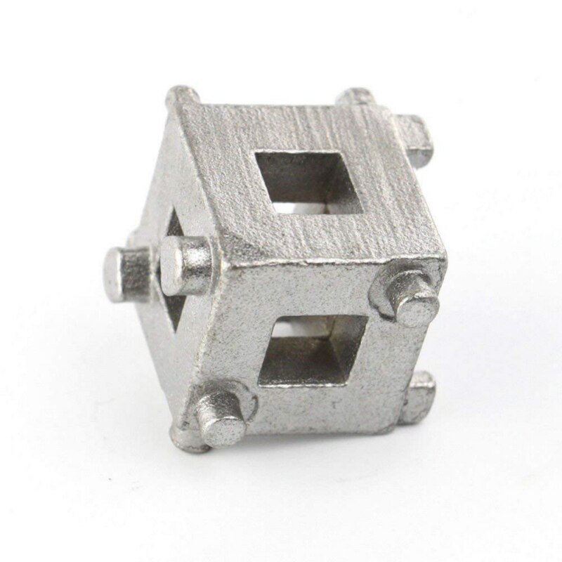 Car Rear Disc Brake Piston Retractor Tool Wind Back Cube Calliper Adaptor Silver Car Accessories