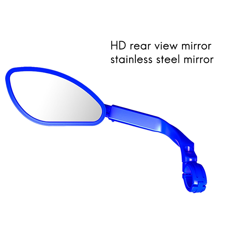 Bike Rear View Mirror Explosion-Proof Bicycle Handlebar Adjustable Rotatable Mirror Left And Right Mirror
