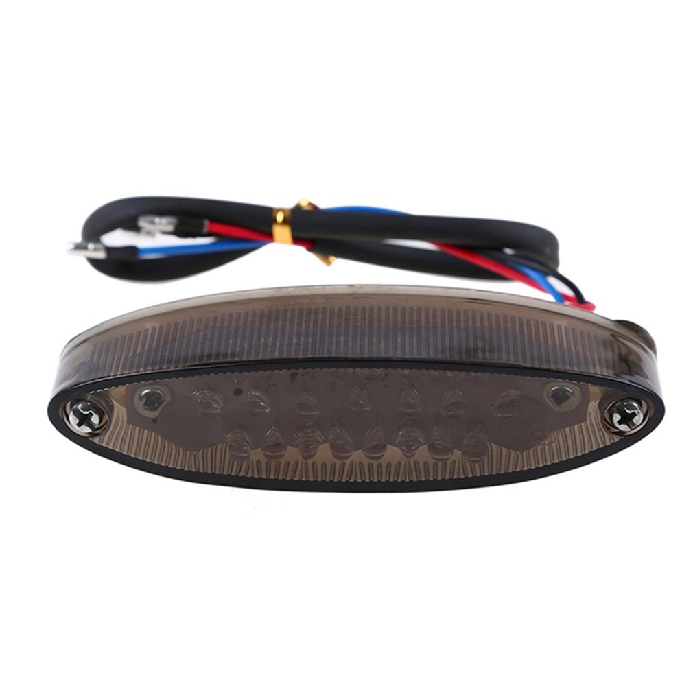 Universal- Motorrad LED Rücklicht Brems Anzeige Lampe Motorrad Hinten Lampe Geändert Zubehör Dekorative Licht: Schwarz