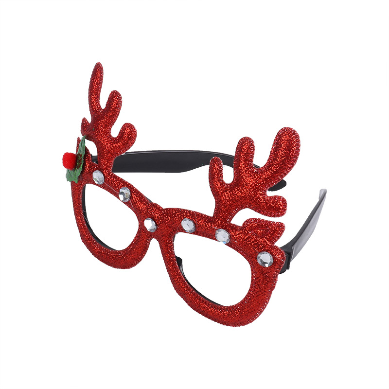 nouvel an réveillon bonne année cabine Photo noël accessoires de Photo noël bandeau Photobooth enfants adultes Navidad décor: 1pcs glasses c