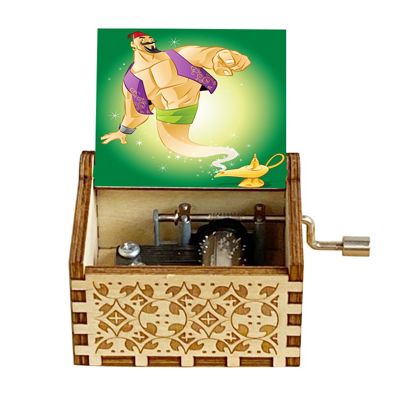 Wooden Music Box Color Music Box Birthday Wooden Small Box Daughter Son Christmas: SKU-2