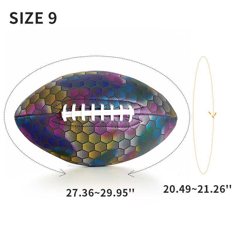 Microfiber Material Training Practice Sports Recreation Ball American Football Rugby Ball Size 9 YANYODO Brand