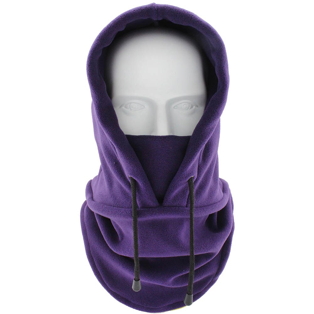 Máscara facial Ninja a prueba de nieve y viento para esquí de invierno con cordón cubre gorro Sport XRQ88
