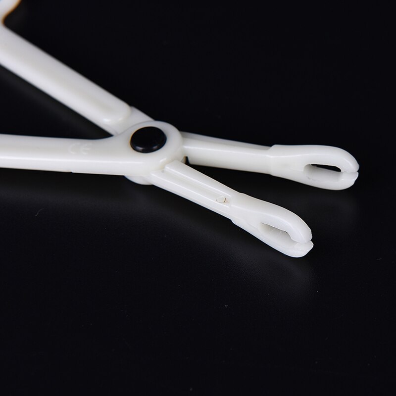 1pcs Piercing Supplies Tool Clamp Disposable Plastic Slotted Round Forcep JB