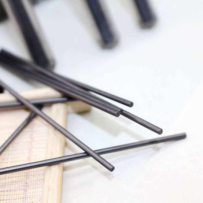 Lápiz mecánico retráctil de Metal/plástico, bolígrafo de 2mm de recambio 2B para la escuela de dibujo de bocetos, color negro, 2,0