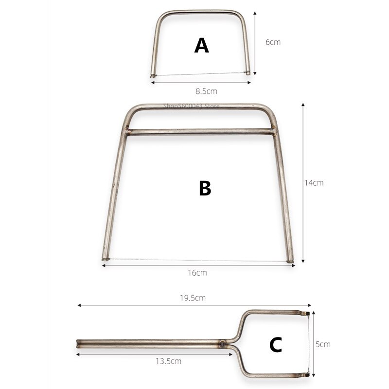 Mini Cut Mud Bow Pottery Clay Cutter Stainless Steel Cut Mud Knife DIY Ceramic Clay Plate Forming Clay Sculpture Tool