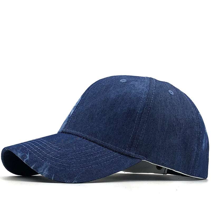 Enfärgad cowboy denim unisex dam baseball keps män hatt snapback hatt enfärgad jeans mössa casquette gorras: 2
