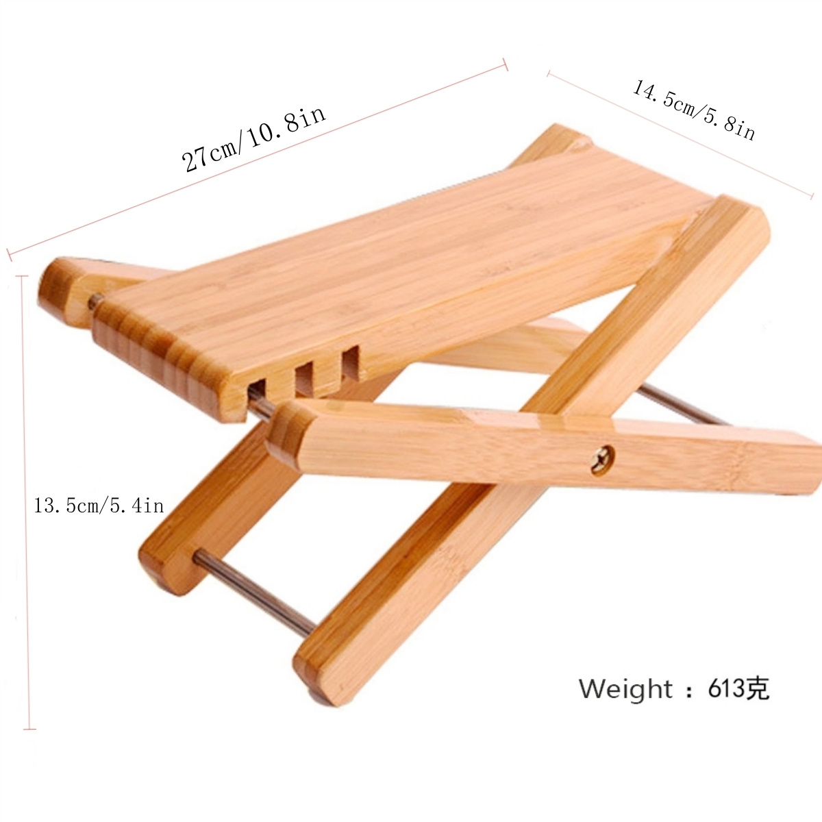 Miwayer guitar fodskammel massivt træ guitar fodstøtte støtte utility med justerbar højde skridsikre puder guitar halsstøtte fodstøtte