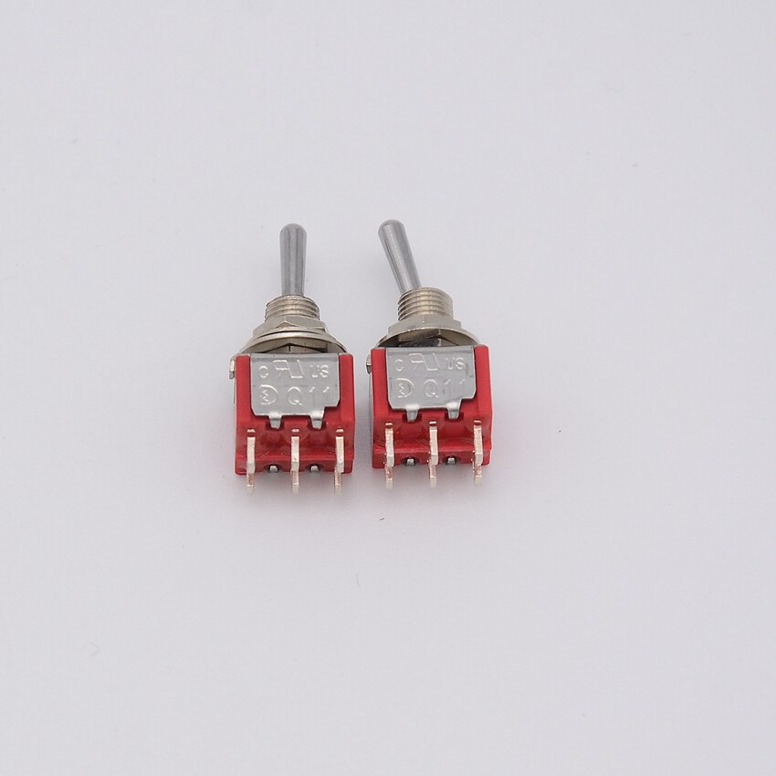 1 Piece ON-ON / ON-OFF-ON DPDT Mini Toggle Switch for Electric Guitar or Bass CN(Origin)