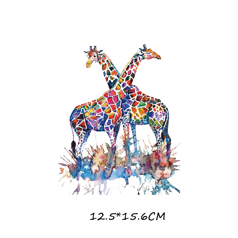 Kleurrijke Dier Patch Ijzer Op Transfer Uil Vlinder Tijger Kat Patches Voor Kleding Diy T-shirt Applique Warmteoverdracht Vinyl H: 262