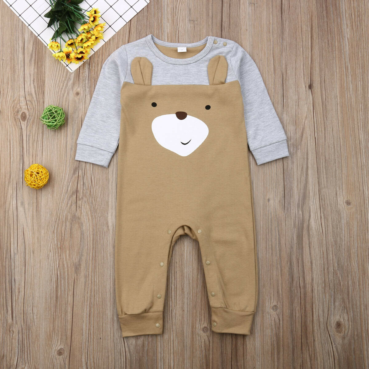Baby Lente Herfst Kleding Schattige Baby Kid Jongen Meisje Baby Romper Lange Mouwen Cartoon Print Jumpsuit Casual Outfit Set 3-24 M