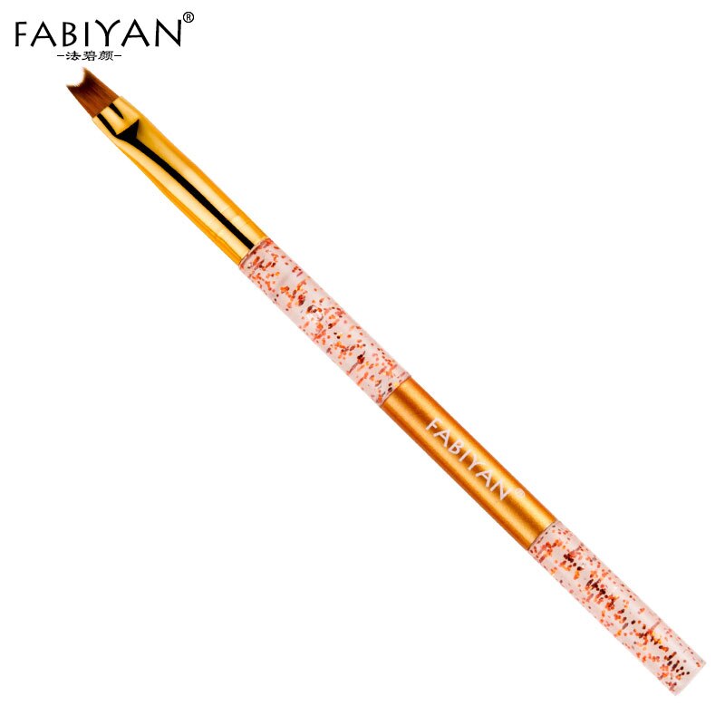 Pinceles de delineador para uñas, pluma de extensión en forma de media luna, pétalos, herramientas de manicura acrílicas, 9 estilos: 005