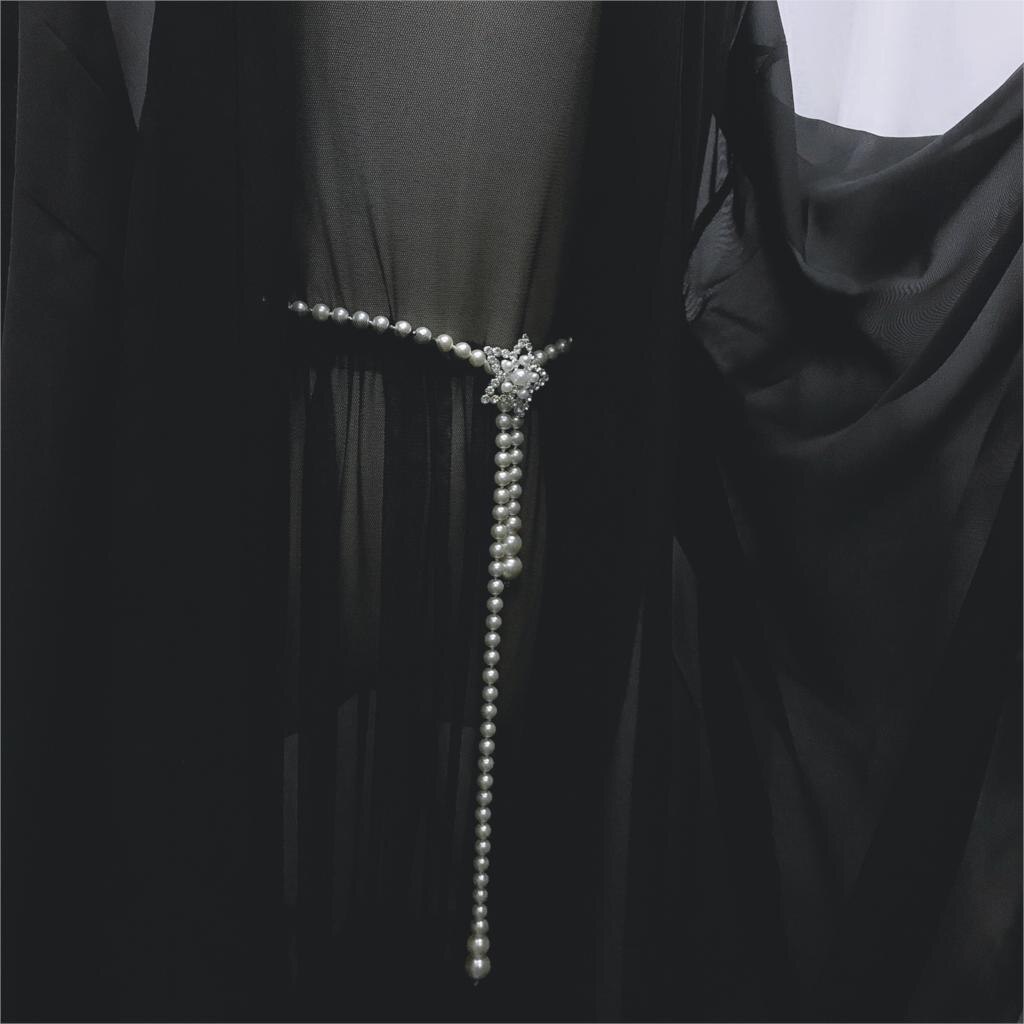 hanfu belt ladies metal adjustable ladies waist chain women strap dress belt pearl decorative clothes accessories