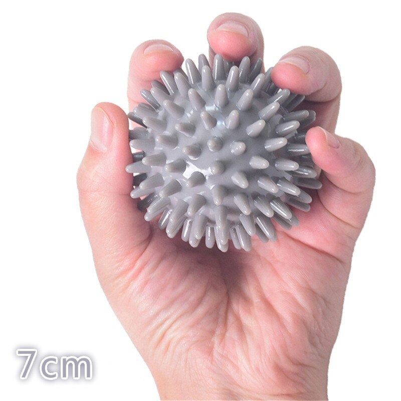 Peanut Massage Ball Feet Massager Spiky Trigger Point Relief Muscle Pain Sensory Stress Ball Therapy Gym Muscle Relex Apparatus: Light Grey