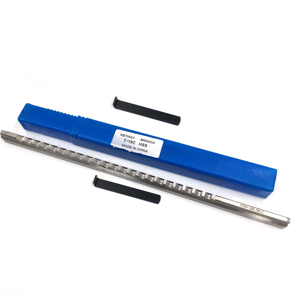 Broche à clavette avec 3 cales, acier rapide HSS 1/2D, outil de travail des métaux pour routeur CNC