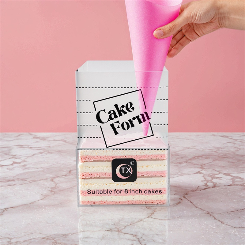 3/2/1 stk. justerbar firkantet kageringsform rund form udtrækkelig fondant mousse bagning kagerings mousse dejform sæt
