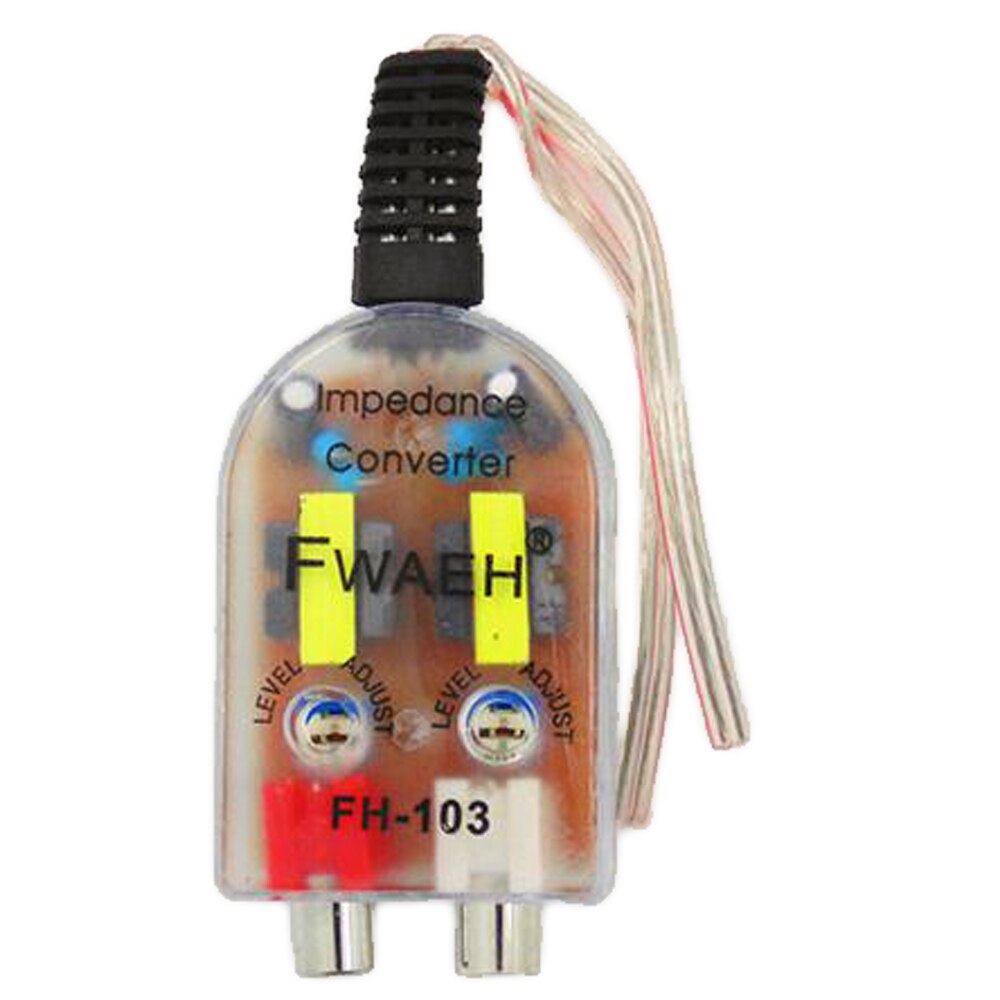Speaker to RCA Line Impedance Converter High to Low Car Converter