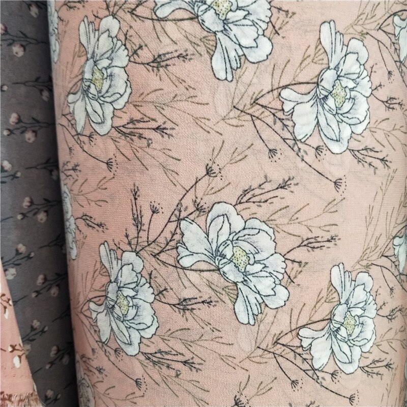 Chiffon mooie hawaii jurk materiaal chiffon stof diy stof chiffon textiel 1 yard