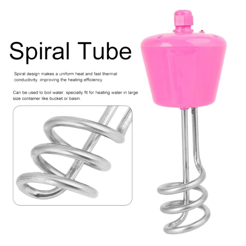 Water Heater Boiler Bathtub Portable Suspension Electric Immersion for Inflatable Tub Travel Camping Swimming Pool 2000W