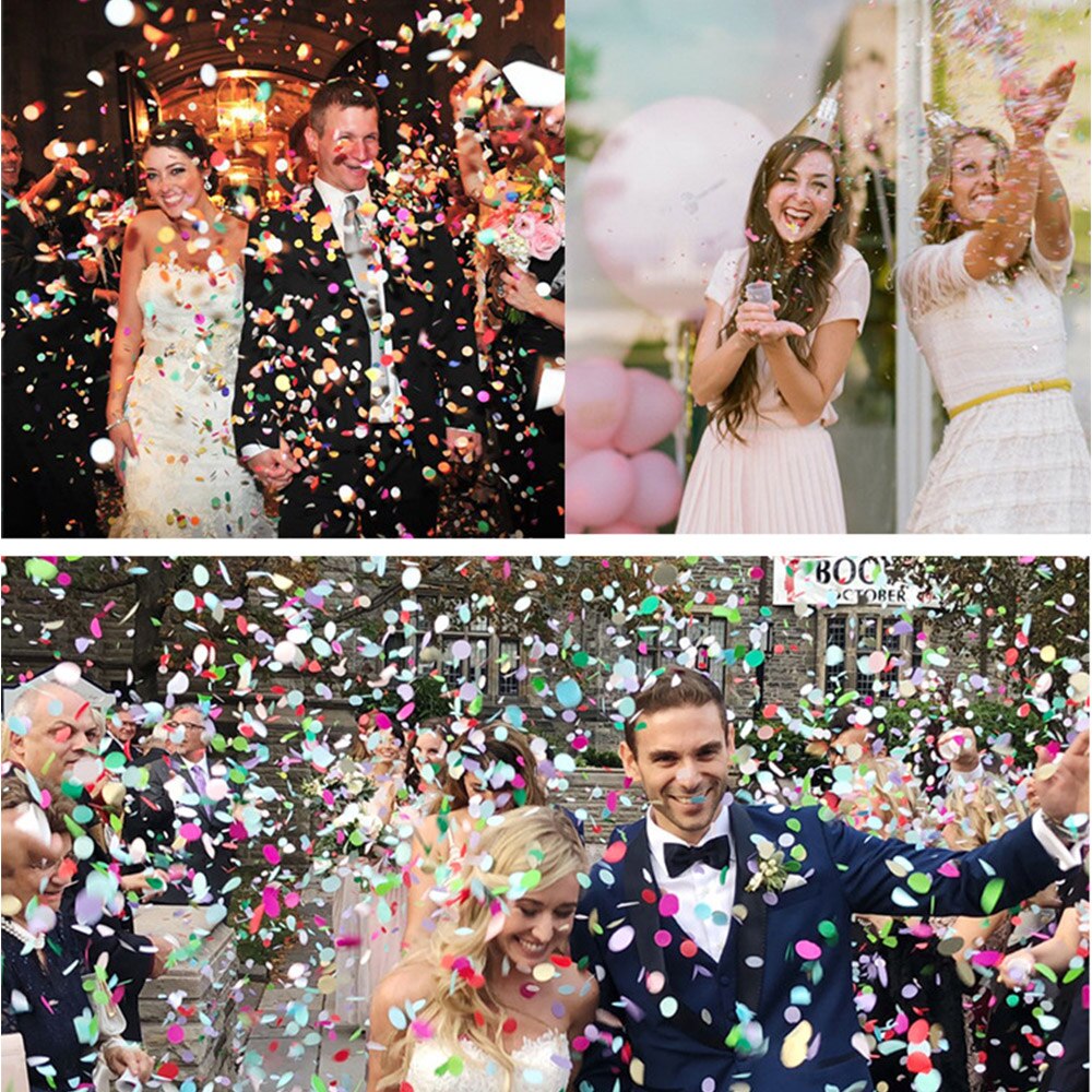Push Pop Party Confetti Round Tissue For Happy Birthday Decoration Engagement Wedding Decor Gender Reveal Party Supplies