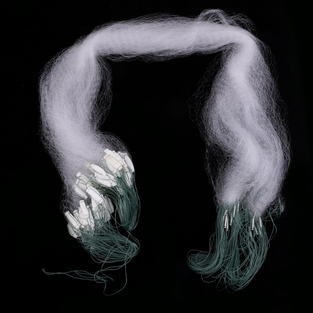 20m Big Fishing Nylon Monofilament Fish Gill Net Easy Throw For Hand Casting