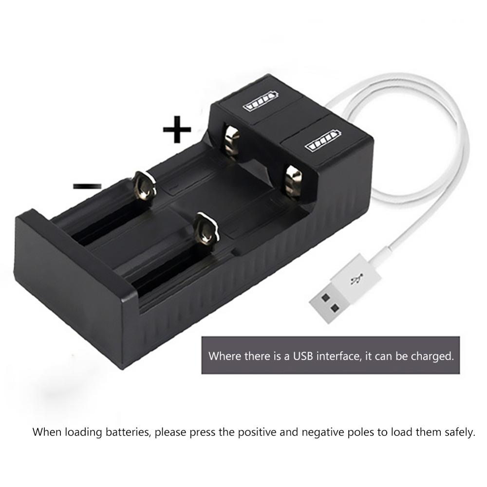 18650 26650 hurtigladelader med batteri en oppladbar bærbar  dc5v/1a usb litium smart batterilader med til spor